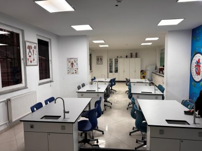 Çevre Koleji İstanbul – Grup Çalışma Masası ve Döner Monoblok Öğrenci Sandalyesi